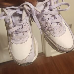 Nike Kids White and Lavender Sneakers